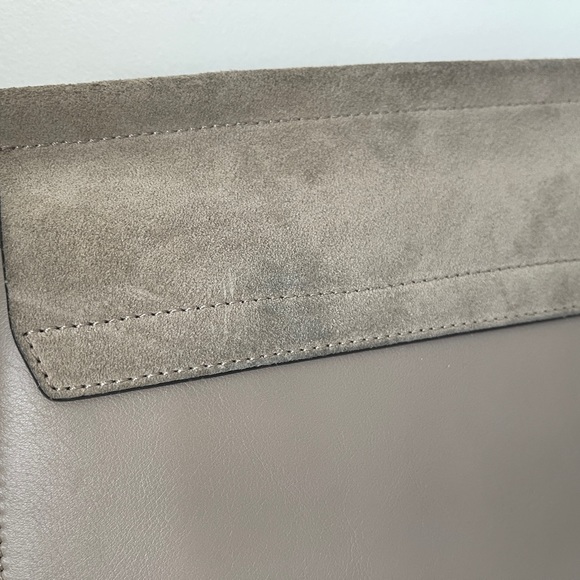 Chloe calfskin suede medium Faye shoulder bag Grey* authentic excellent conditio - Picture 7 of 14